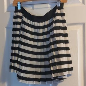 Striped black skirt